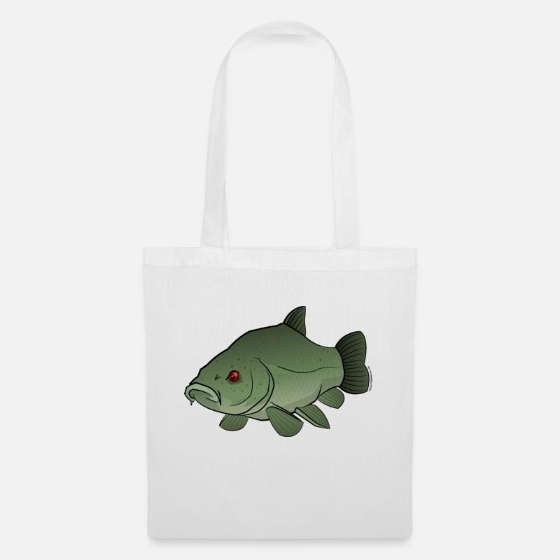 Red River: Tench - Tote Bag - white