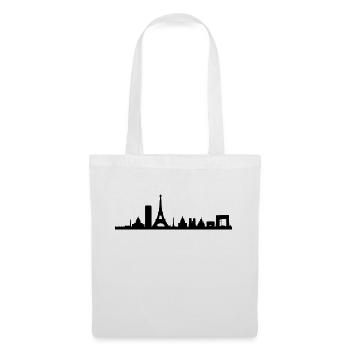 Silhouette Paris - Sac en tissu - blanc - Devant