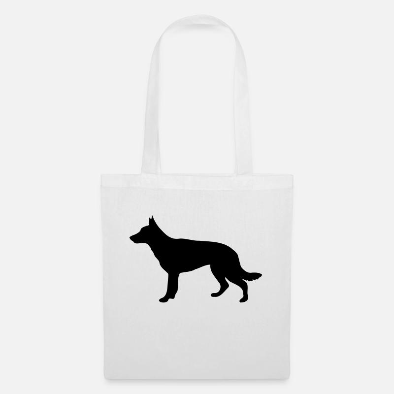 Schäferhund - Stoffbeutel - Weiß