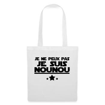 je suis nounou - Sac en tissu - blanc - Devant