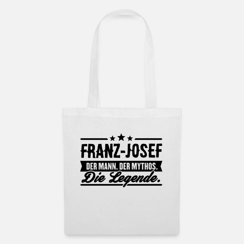 Mann Mythos Legende Franz-Josef - Stoffbeutel - Weiß