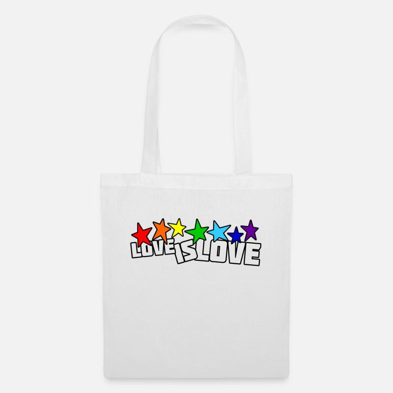 Love is Love - Stoffbeutel - Weiß