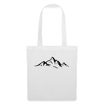Spread_Berge - Stoffbeutel - Weiß - Vorne
