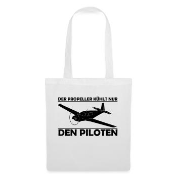 Mooney Motorflugzeug Geschenk - Stoffbeutel - Weiß - Vorne