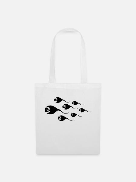 spermien - Stoffbeutel - Weiß