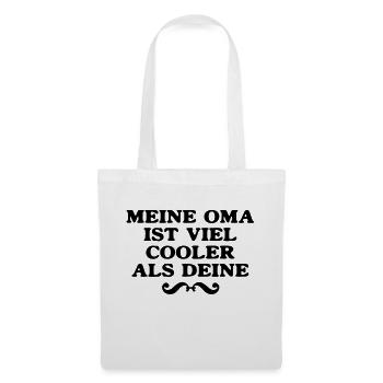 meine Oma ist viel cooler als Deine - Stoffbeutel - Weiß - Vorne