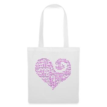 sweet sixteen - heart - Tote Bag - white - Front