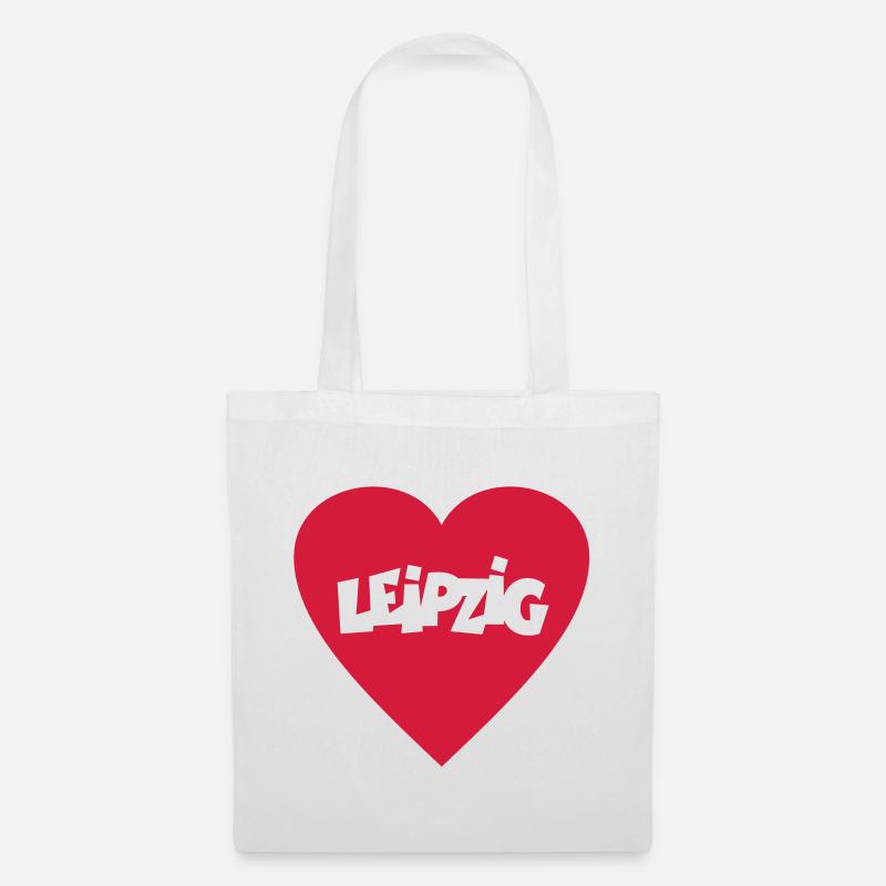 I Love Leipzig - Stoffbeutel - Weiß