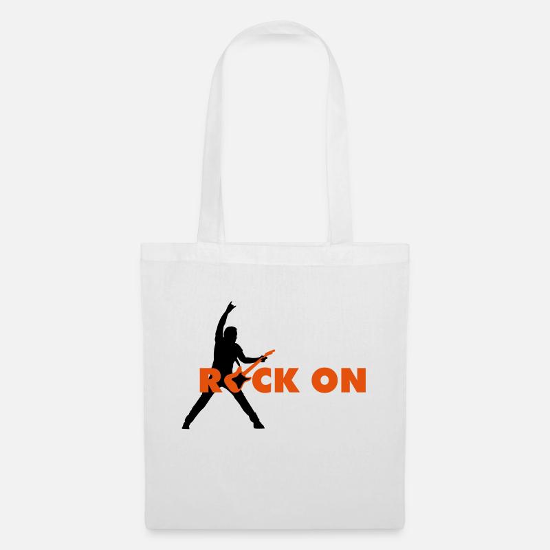 rock_on_b_2c - Tote Bag - white