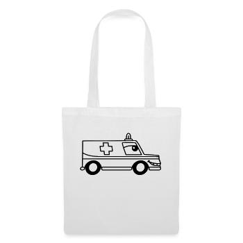 toon_ambulance - Sac en tissu - blanc - Devant