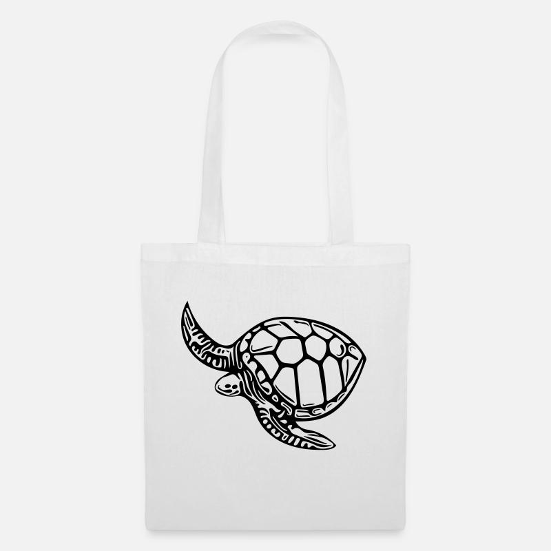 Schildkröte - Stoffbeutel - Weiß