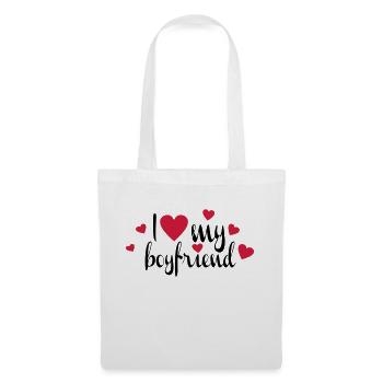 boyfriend - Tote Bag - white - Front