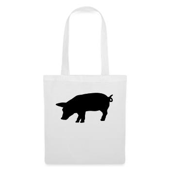 schwein_f1 - Sac en tissu - blanc - Devant