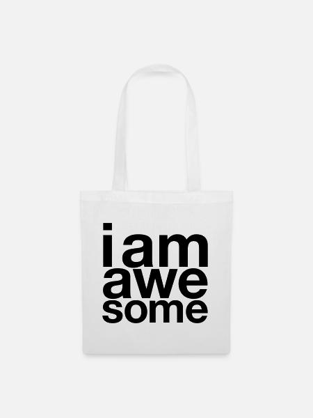 I AM Awesome - Stoffbeutel - Weiß