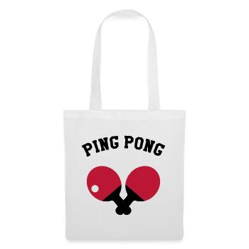 Ping Pong - Stoffbeutel - Weiß - Vorne