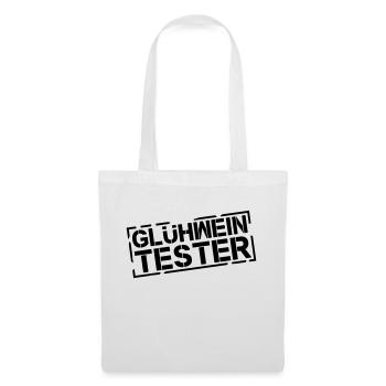 gluehwein_tester_di1 - Stoffbeutel - Weiß - Vorne