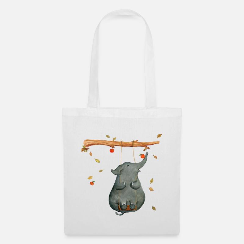elephant - Tote Bag - white