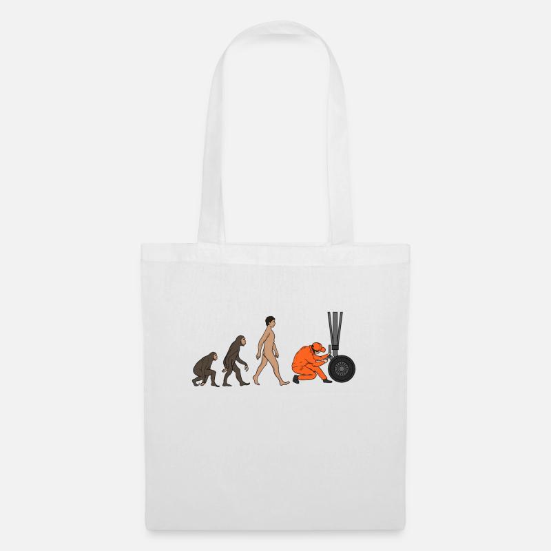 Evolution du mécanicien d'aéronef - Sac en tissu - blanc