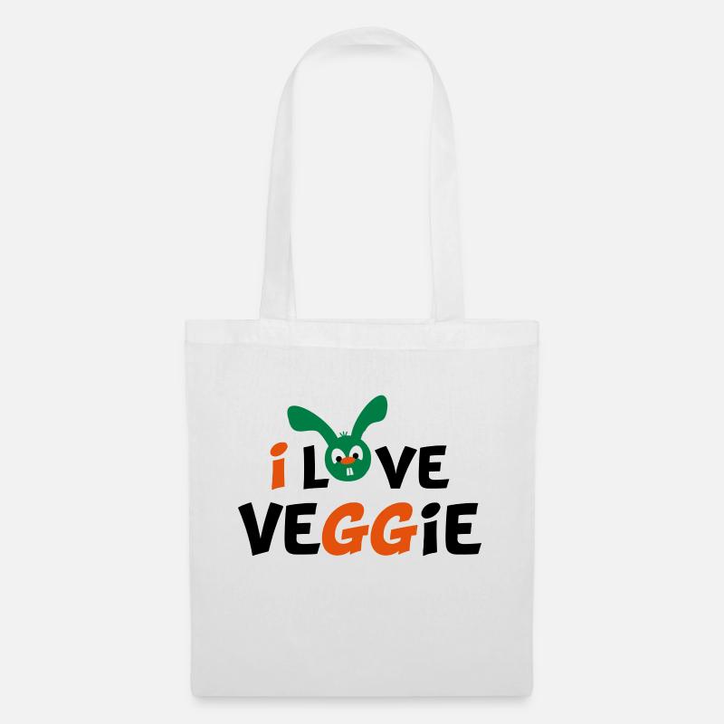 vegetarier - Stoffbeutel - Weiß