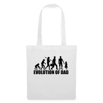 text evolution of dad dad father and daughter father - Tote Bag - white - Front