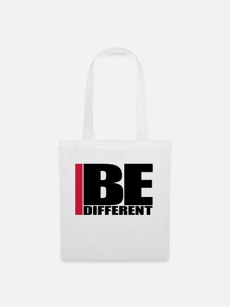 Cool Be Different Logo - Stoffbeutel - Weiß