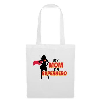 My mom is a Superhero-Meine Mama ist ein Superheld - Stoffbeutel - Weiß - Vorne
