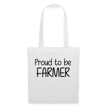 Proud to be Farmer - Sac en tissu - blanc - Devant