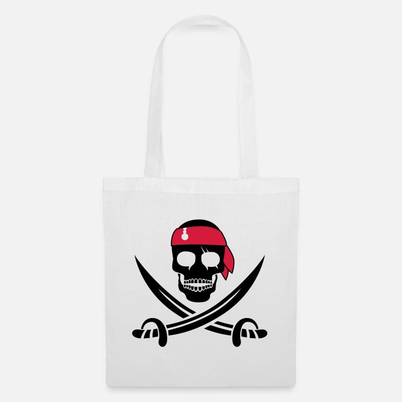 pirate - Sac en tissu - blanc