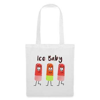 Drôle de glace - Sac en tissu - blanc - Devant