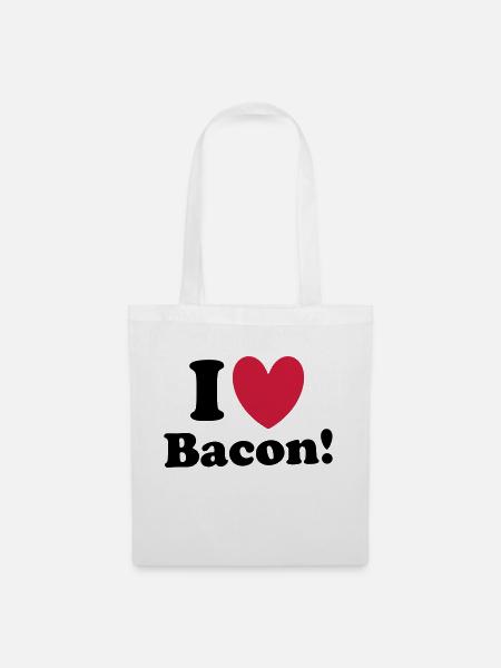 Bacon - Stoffbeutel - Weiß