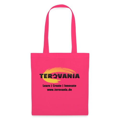 Terovania Logo mit Motto & URL - Stoffbeutel