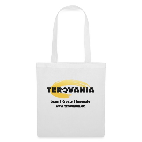 Terovania Logo mit Motto & URL - Stoffbeutel