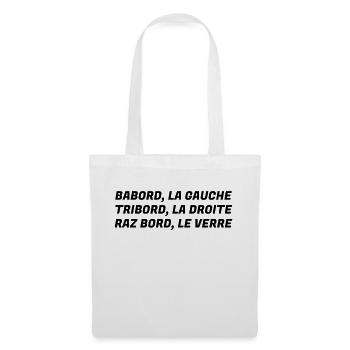 Bretagne / Breton / Bretonne / Breizh / Bzh - Sac en tissu - blanc - Devant