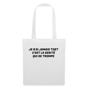 Humour - Drôle - Blague - Rire - Fun - Cool - Sac en tissu - blanc - Devant