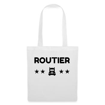 Routier / Chauffeur Poids-lourd / Camion / - Sac en tissu - blanc - Devant