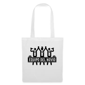 L’équipe du marié (Bachelor / Black) - Sac en tissu - blanc - Devant