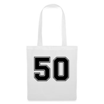 50 - Stoffbeutel - Weiß - Vorne