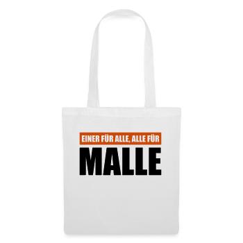 alle für malle design - Stoffbeutel - Weiß - Vorne