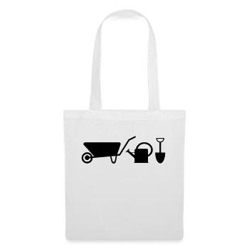jardin - Sac en tissu - blanc - Devant