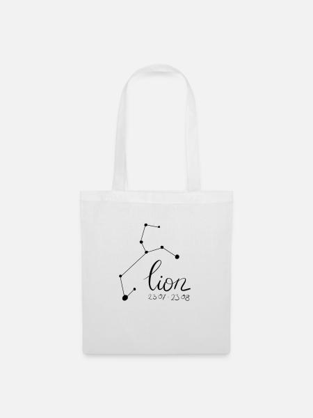 Lion star sign - Tote Bag - white