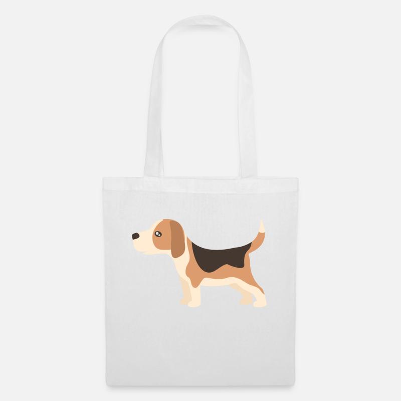 beagle - Stoffbeutel - Weiß