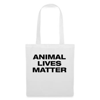 animal lives mater - Sac en tissu - blanc - Devant