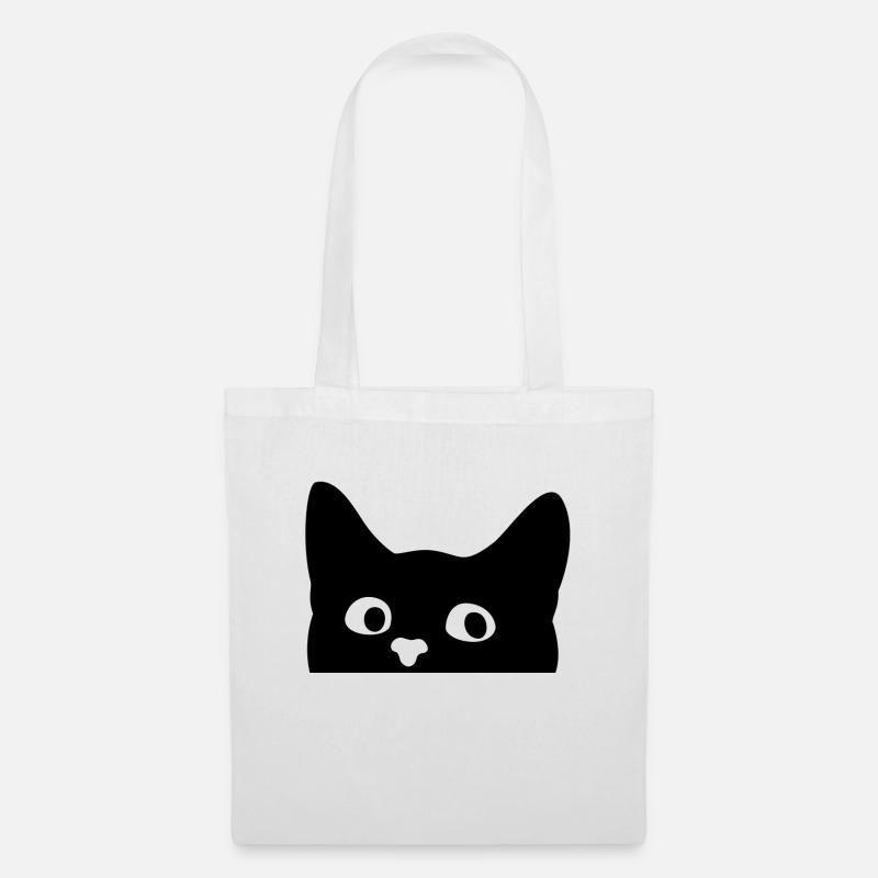 chat - Sac en tissu - blanc