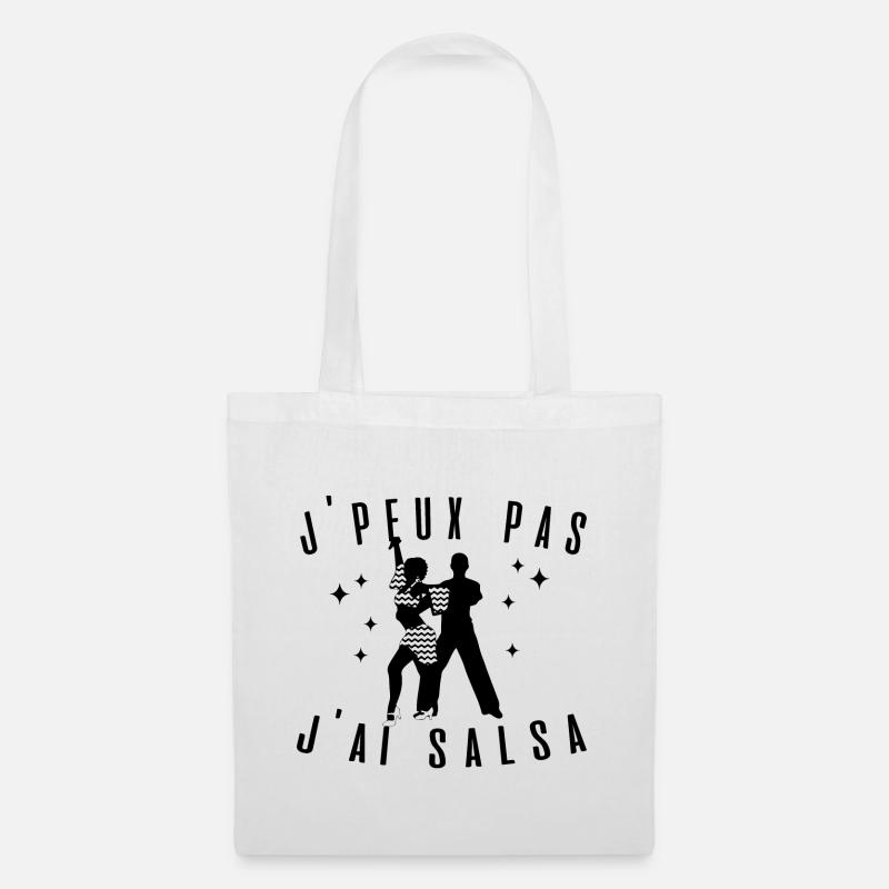 J peux pas j ai Salsa passion idée cadeau tshirt - Sac en tissu - blanc