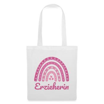 Kindergarten teacher Regenbogen - Tote Bag - white - Front