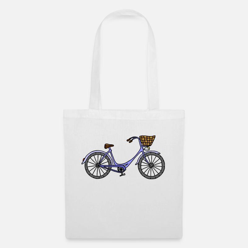 Fahrrad - Stoffbeutel - Weiß