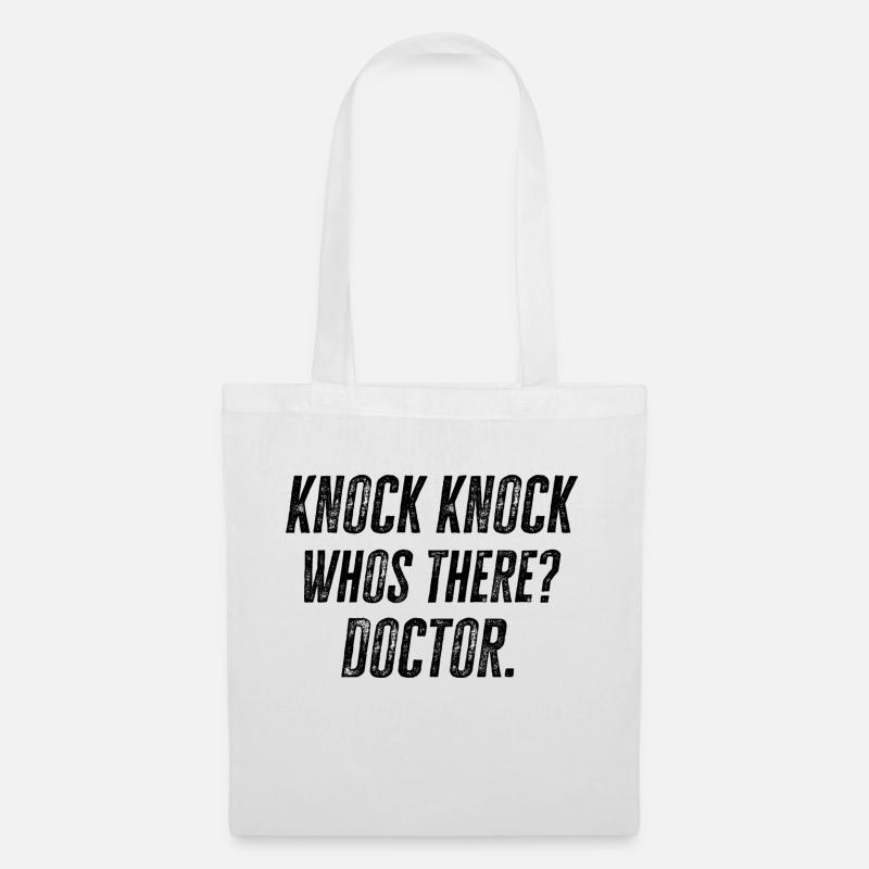 DOCTORS: Knock Knock Doctor - Stoffbeutel - Weiß
