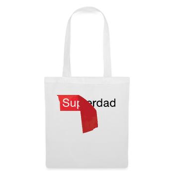 Superpapa Papa Père - Sac en tissu - blanc - Devant