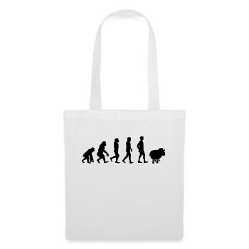 evolution mouton cadeau anti-système complotiste - Sac en tissu - blanc - Devant