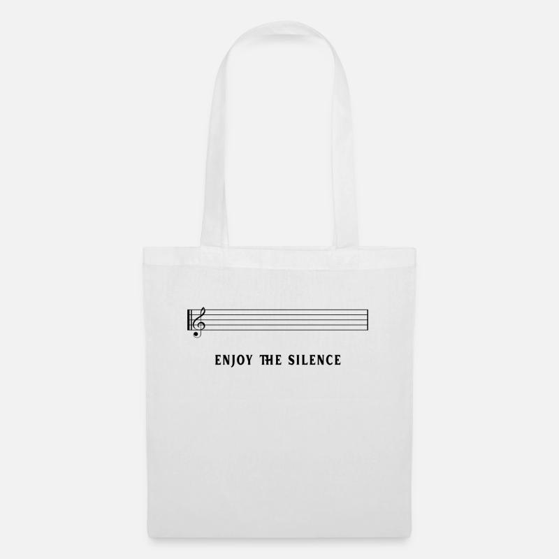 Écoute le silence - Sac en tissu - blanc